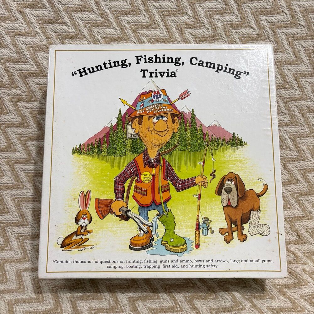 Vintage Mountainmen Enterprises Hunting Fishing Camping Trivia Board Game